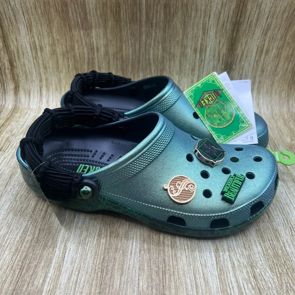 Crocs Wicked‎ Elphaba Glow-in-the-Dark Clog Men's Size 11 Green 210524-90H NEW